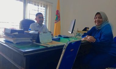 Plt.Kadis Dikbud Kobar Terima Kunjungan Silaturahmi Ketua Komite SMP6 Arsel