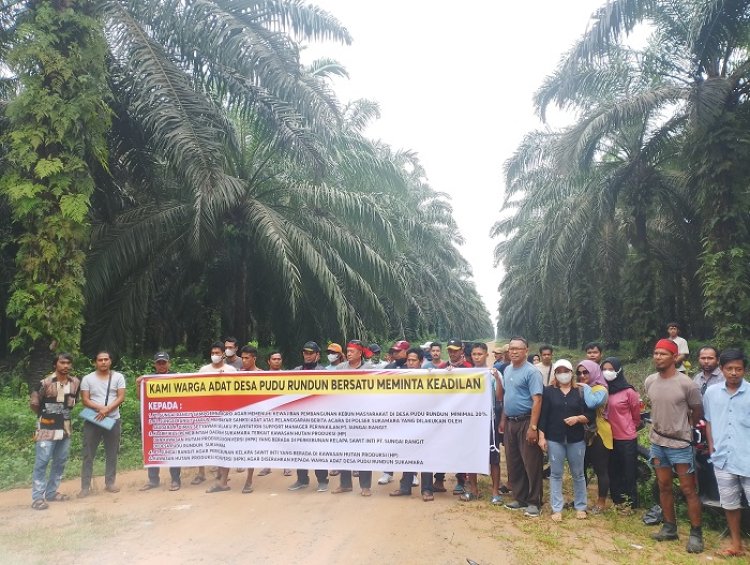 Masyarakat Pudu Rundun Tuntut PT.Sungai Rangit Sampoerna Agro