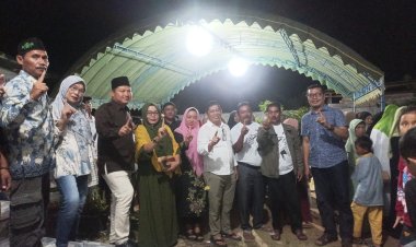 " MENYAPA WARGA KECAMATAN PANGKALAN BANTENG : RAHMAT HIDAYAT SERUKAN AKSELERASI PEMBANGUNAN DALAM KAMPANYENYA " 