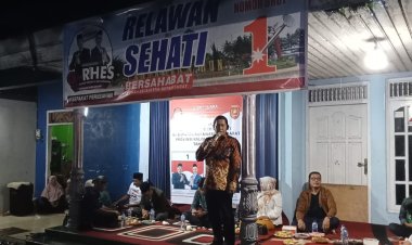 " MESKI DITERPA HUJAN LEBAT WARGA BUMI HARJO BERTEKAD DUKUNG RAHMAT HIDAYAT UNTUK PERUBAHAN MENUJU KOBAR BERSAHABAT " 