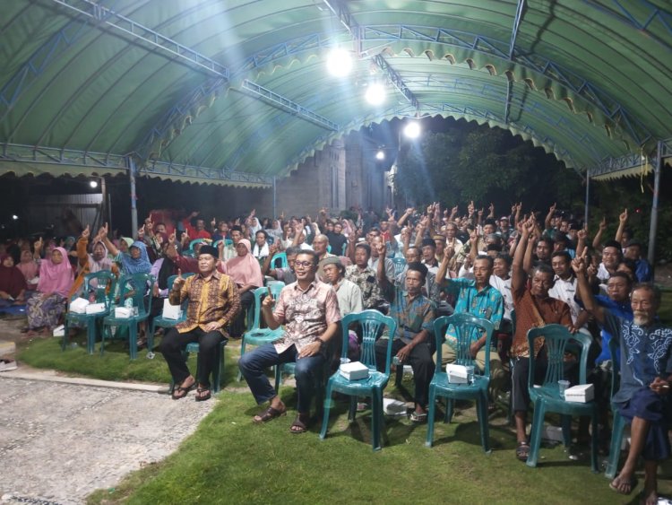 " SUGUHKAN GEBRAKAN DI KAMPANYENYA RAHMAT HIDAYAT MEMBAWA SEMANGAT PERUBAHAN BAGI WARGA DESA ARGA MULYA " 