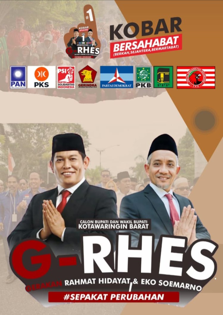 " HITUNGAN MUNDUR MENUJU PILKADA 2024: DELAPAN PARTAI PENDUKUNG GRHES SIAP MENANGKAN RAHMAT HIDAYAT DAN EKO SOEMARNO UNTUK WUJUDKAN KOBAR BERSAHABAT " 
