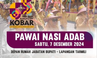" PAWAI NASI ADAB SAMBUT HUT KE-65 KABUPATEN KOTAWARINGIN BARAT JADI AJANG PELESTARIAN BUDAYA DAN PROMOSI DAERAH "