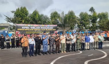" APEL SIAGA OPERASI LILIN TELABANG 2024 : POLRES KOBAR PIMPIN SINERGITAS LINTAS SEKTORAL SIAP AMANKAN PERAYAAN NATAL DAN TAHUN BARU " 