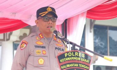 " POLRES KOBAR KERAHKAN 150 PERSONEL, GELAR APEL GABUNGAN DAN PATROLI SKALA BESAR UNTUK PENGAMANAN PELANTIKAN BUPATI DAN WAKIL BUPATI 2025 " 
