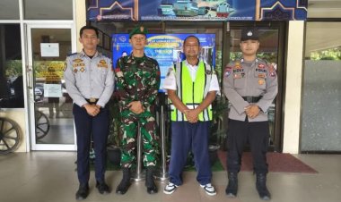 " KAWAL MOBILITAS UDARA, POLRES KOBAR DAN TIM GABUNGAN SIAGA DI BANDARA ISKANDAR PANGKALAN BUN "