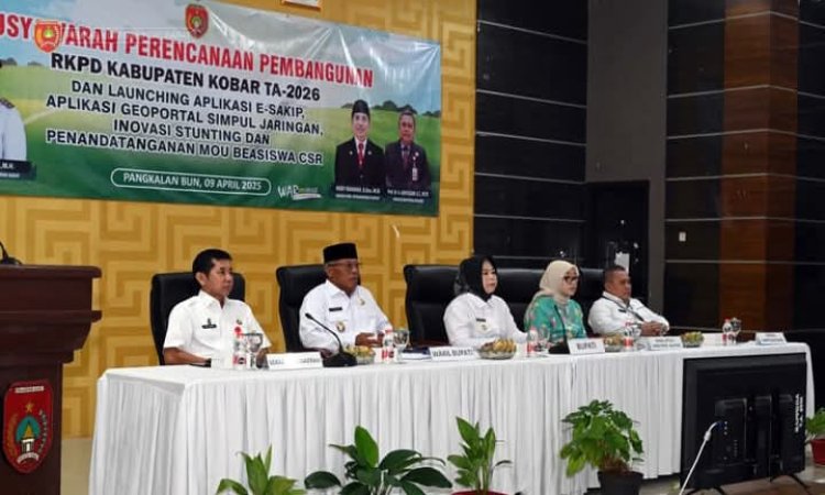 " TRANSFORMASI KOBAR DI MULAI : MUSRENBANG RKPD 2026 RESMI DIBUKA, BUPATI TEGASKAN KOMITMEN PEMBANGUNAN BERBASIS INOVASI DAN PARTISIPASI PUBLIK " 