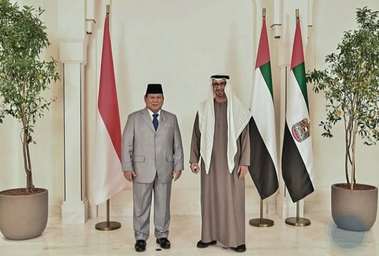 " MOMEN BERSEJARAH DI ISTANA QASR AL SHATIE : PRESIDEN PRABOWO DAN SHEIKH MOHAMED TEGUHKAN KOMITMEN DALAM KERJA SAMA STRATEGIS MENUJU TATANAN GLOBAL BERKEADILAN " 
