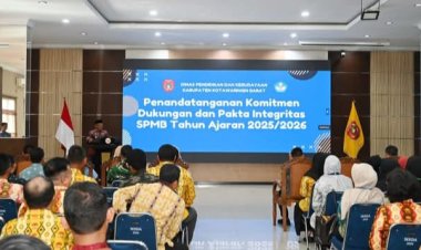 " MENUJU GENERASI EMAS TANPA SEKAT DAN INTERVENSI : PEMKAB KOBAR DAN FORKOPIMDA TEGUHKAN KOMITMEN BERSAMA WUJUDKAN SPMB YANG BERSIH, ADIL, DAN BERINTEGRITAS " 
