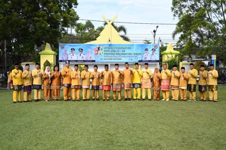 " WABUP KOBAR PIMPIN UPACARA HARI JADI KE-68 KALTENG : AJAK SEMUA ELEMEN BERGERAK BERSAMA BANGUN DAERAH DI MOMEN BERSEJARAH " 