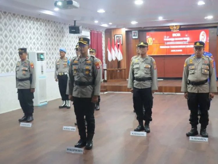 " TRI BRATA TAK SEKADAR JANJI : POLRES KOBAR TEGUHKAN SEMANGAT PENGABDIAN DALAM UPACARA PEMULIAAN NILAI-NILAI KEPOLISIAN BERSAMA KAPOLRI " 