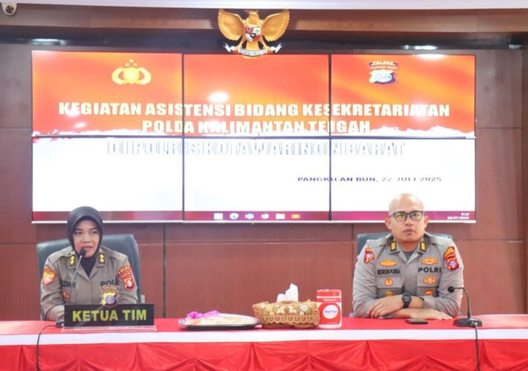 " BANGUN PROFESIONALISME DARI NASKAH : POLRES KOBAR MANTAPKAN TERTIB ADMINISTRASI BERSAMA TIM ASISTENSI SETUM POLDA KALTENG "